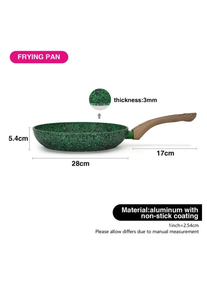 Frying Pan Malachite Aluminum With Non Stick Coating 28 X 5.4 Cm