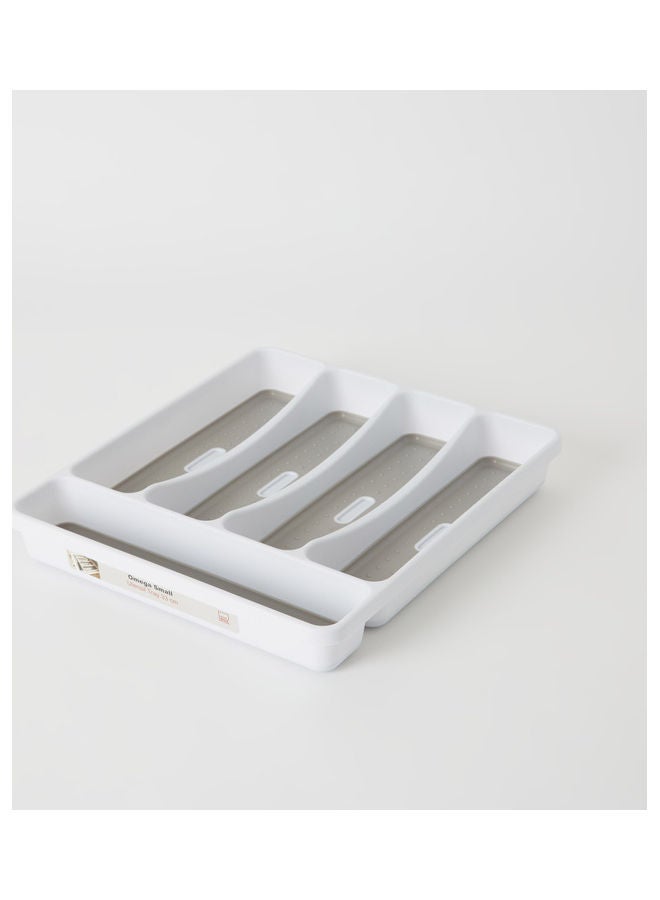 Omega Cutlery Tray White/Grey 32.5x29x4.5cm