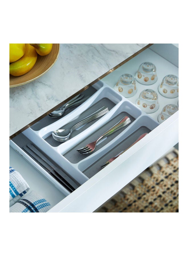 Omega Cutlery Tray White/Grey 32.5x29x4.5cm