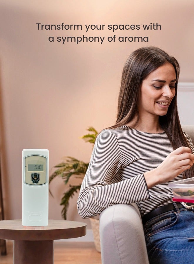 Dr Scent Breeze of Joy, Combo | Automatic Air Freshener Spray Dispenser LCD with 300 ml Aerosol Spray Refill | Long-Lasting Fragrance for Home & Office. (Sense)