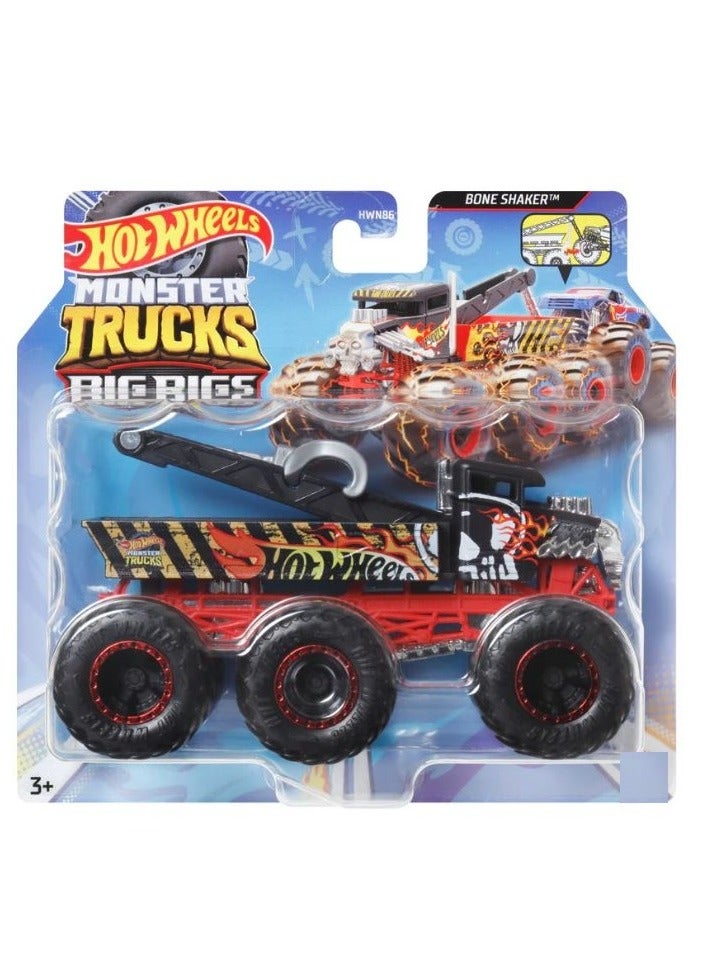 Hot Wheels Monster Trucks Big Rigs Scale 1:64 - 1 Piece Only, Assorted, Style May Vary