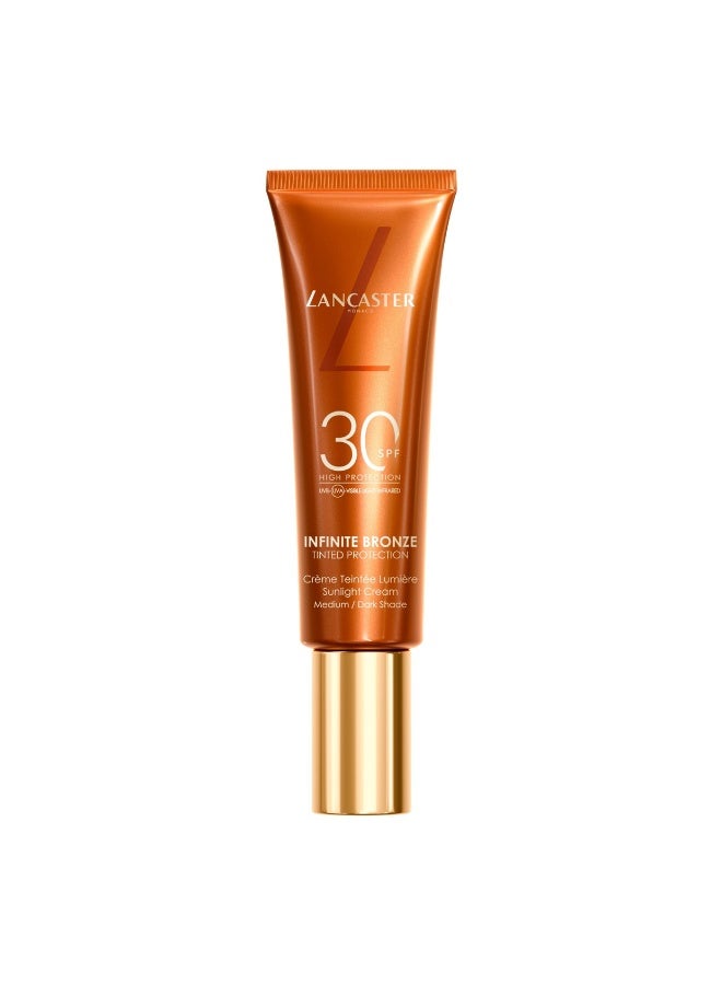 Infinite Bronze Tinted Sunlight Protection Cream Spf30 Medium/Dark Shade, 50Ml