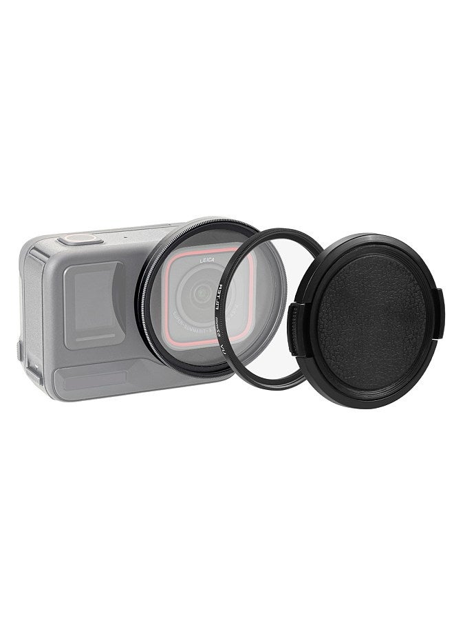 Sports Camera UV Lens Filter with Filter Adapter Ring Lens Cover Replacement for Insta360 Ace Pro Action Camera   Accessories