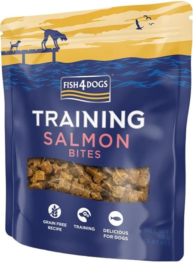 Fish4Dogs Training Salmon Bites Dog Treats 80g