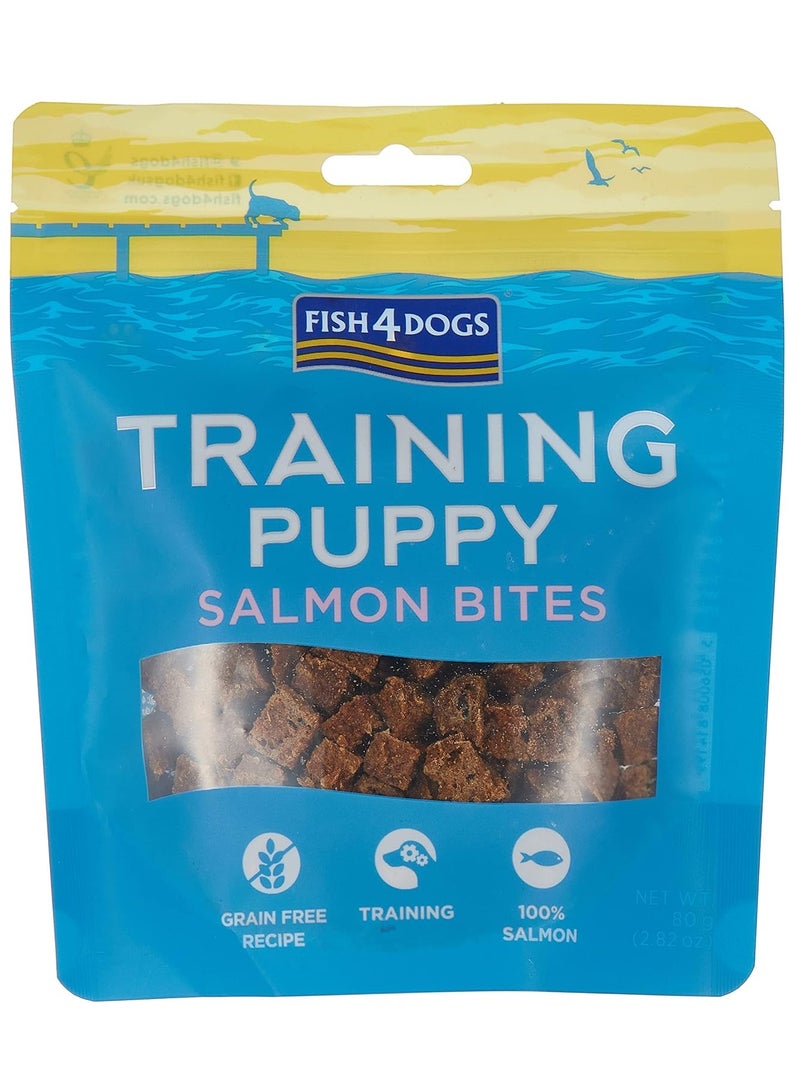 Fish4Dogs Training Salmon Bites Puppy Treats 80g