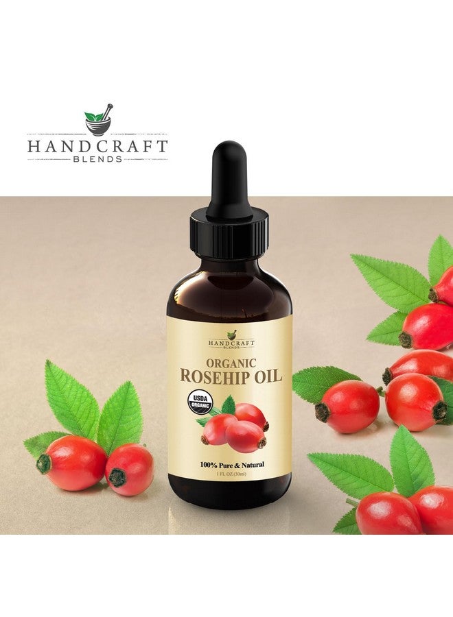 Organic Rosehip Oil 1 Fl Oz 100% Pure And Natural Premium Grade Oil For Face Skin And Hair Protect And Nourish Carrier Oil