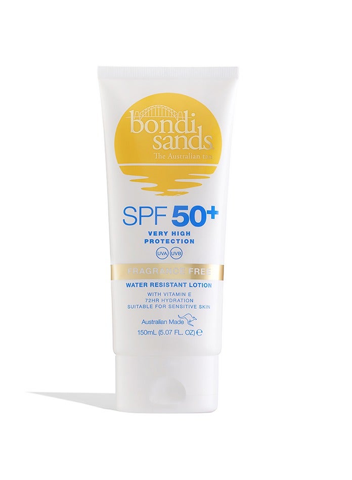 Bondi Sands Sunscreen Lotion Spf50+ - Fragrance Free 150ml