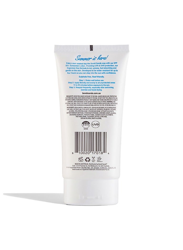 Bondi Sands Sunscreen Lotion Spf50+ - Fragrance Free 150ml
