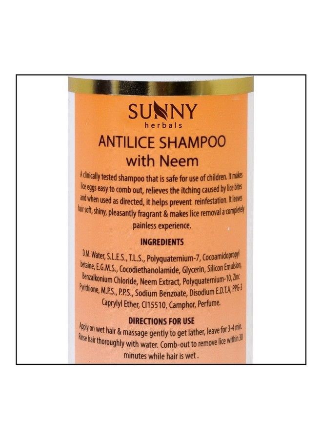 Anti Lice Shampoo(150 Ml) & Hair Pack(100Gm) ; Relieves Itching And Prevents Reinfestation ; Conditions Hair Adds Shine ; Strengthens Hair Roots ; Gives Soft Shiny & Fragrant Hair