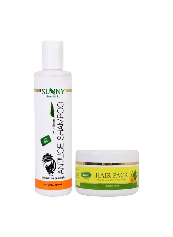 Anti Lice Shampoo(150 Ml) & Hair Pack(100Gm) ; Relieves Itching And Prevents Reinfestation ; Conditions Hair Adds Shine ; Strengthens Hair Roots ; Gives Soft Shiny & Fragrant Hair