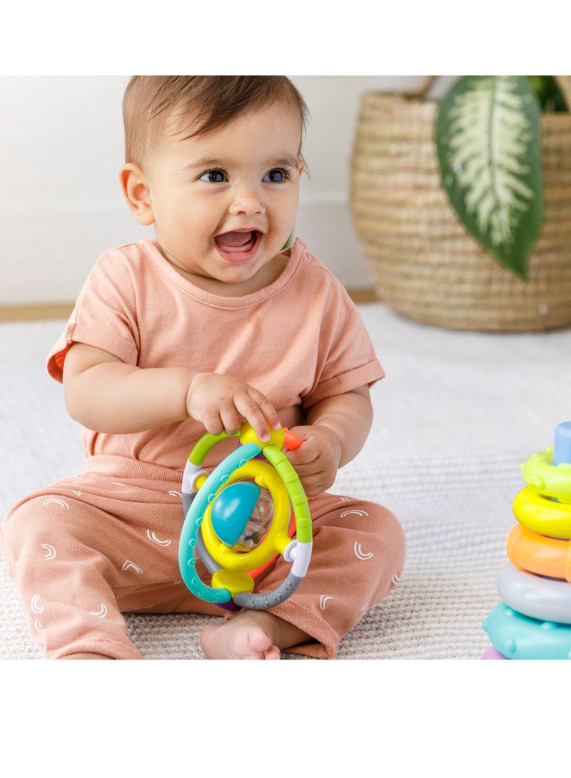 Box of Cheer With Rock Ringd Rattle And Ring Links (Suitable From Birth)