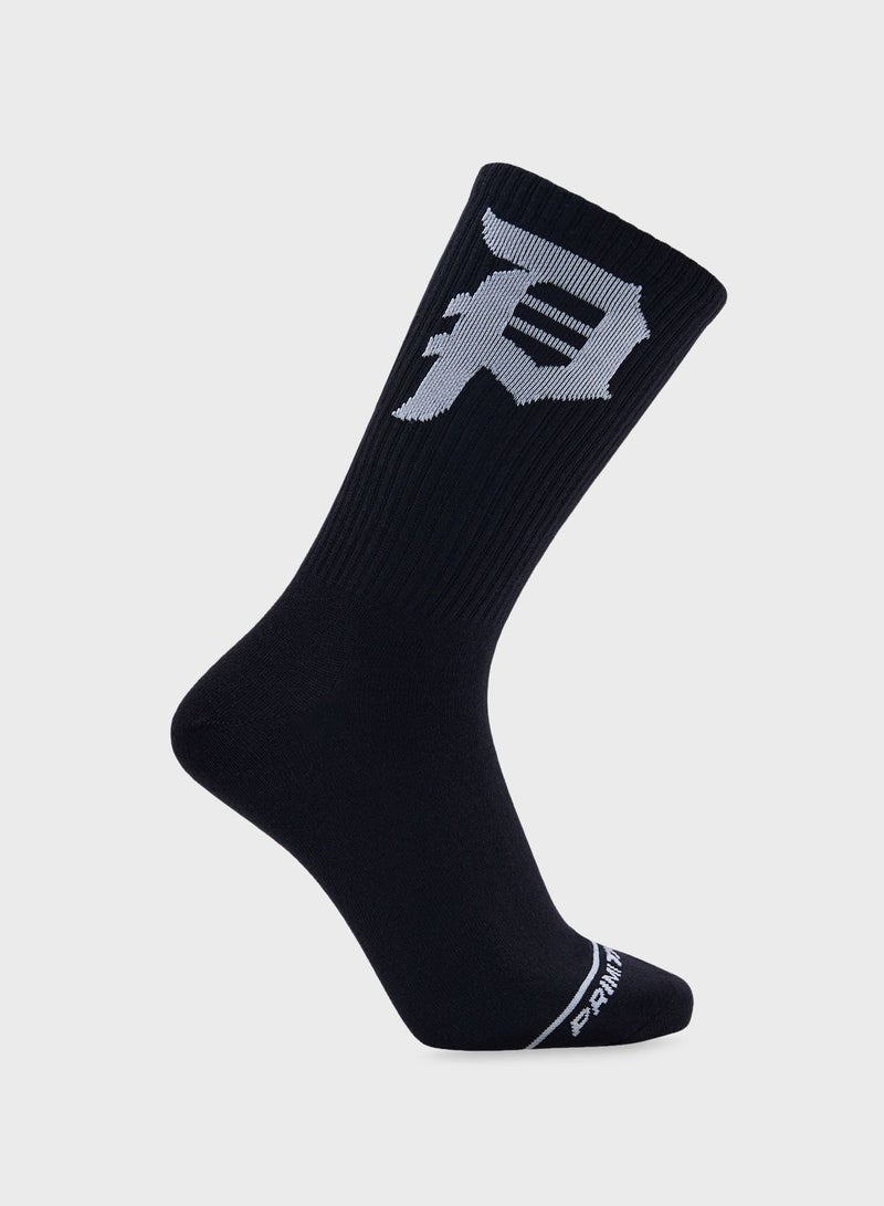 3 Pack Dirty P Crew Socks