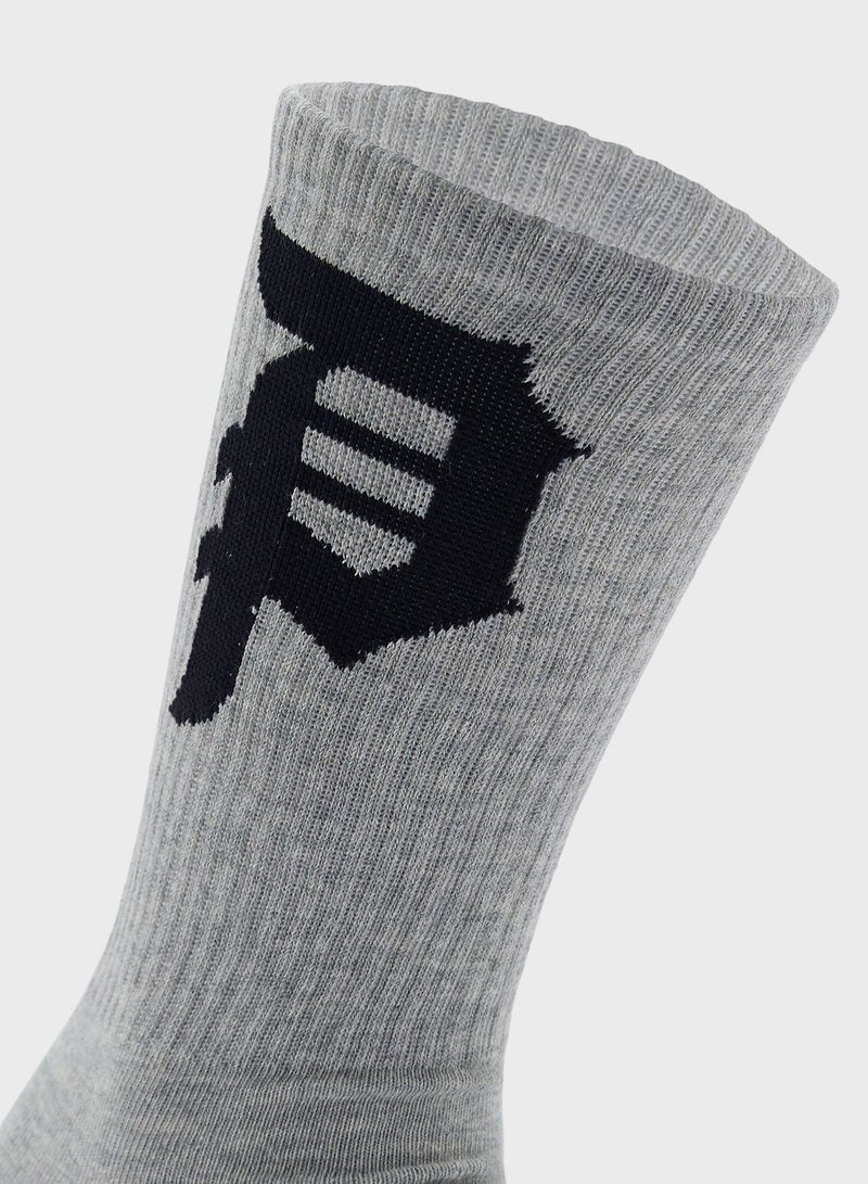 3 Pack Dirty P Crew Socks