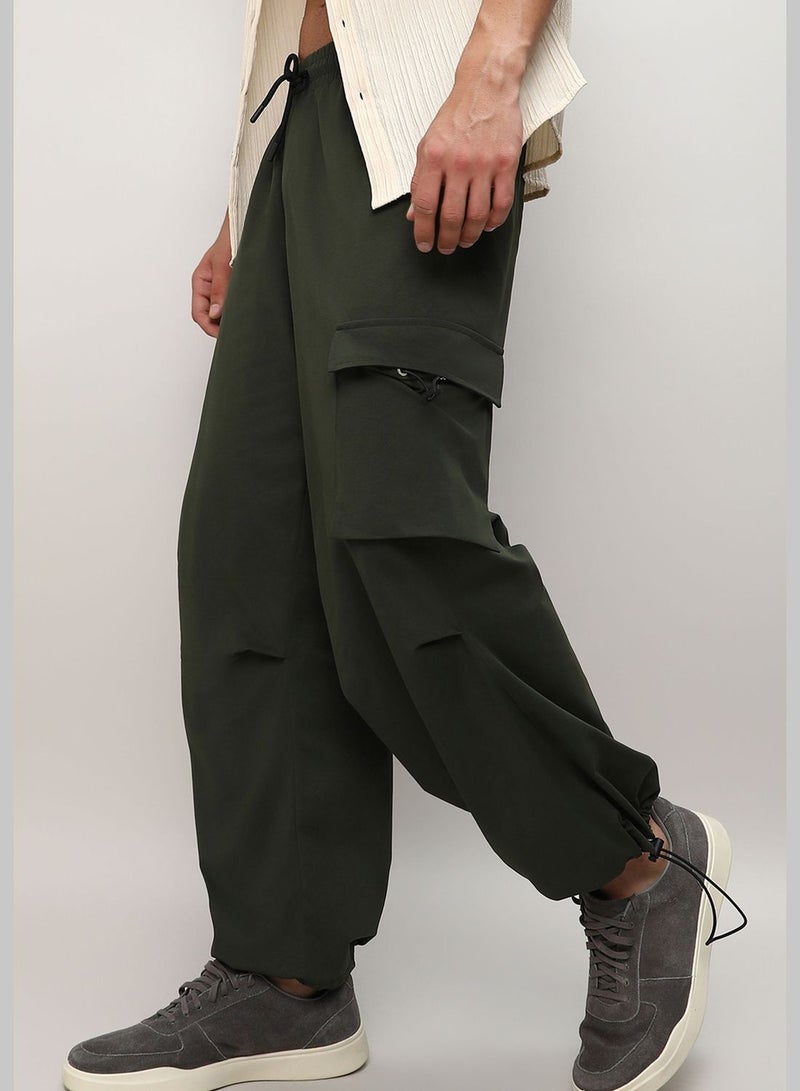 Solid Cargo Pant