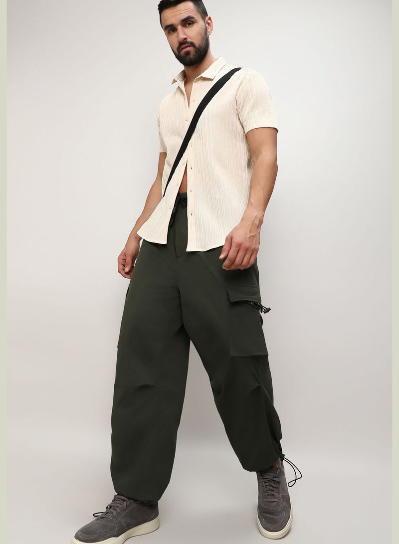 Solid Cargo Pant