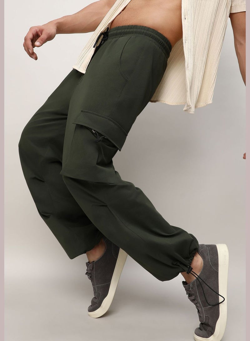 Solid Cargo Pant