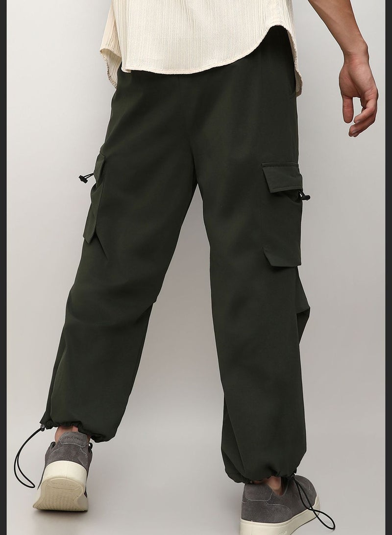 Solid Cargo Pant