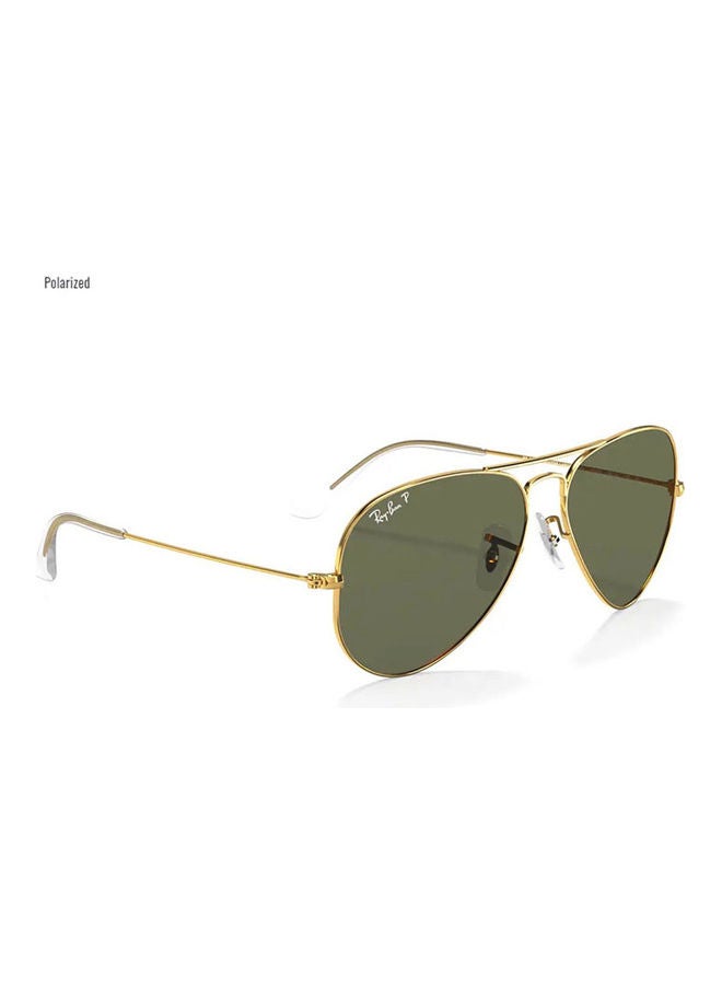 Aviator Classic Polarized Sunglasses-Lens Size:62mm