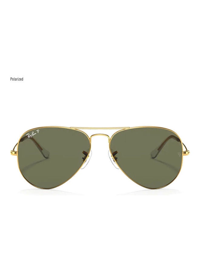 Aviator Classic Polarized Sunglasses-Lens Size:62mm