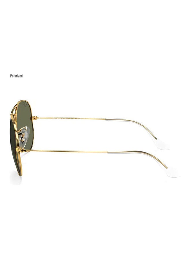 Aviator Classic Polarized Sunglasses-Lens Size:62mm