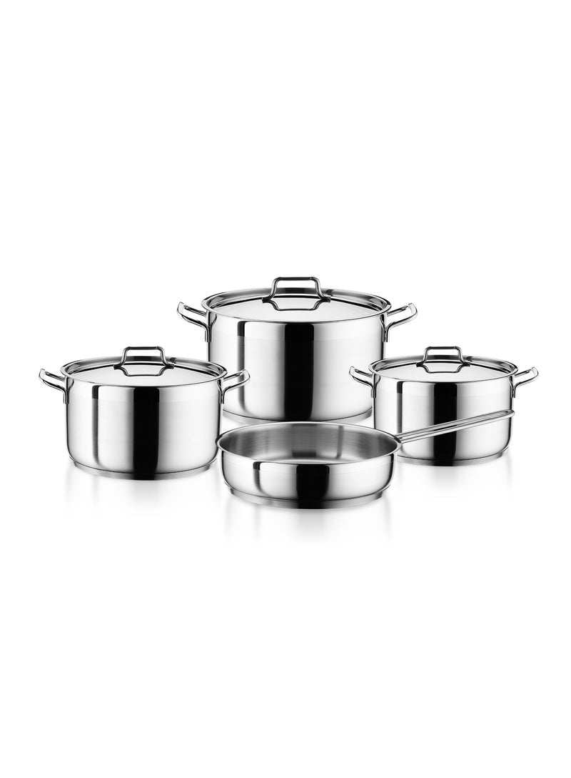 Anett Stainless Steel 7pcs Cookware Set