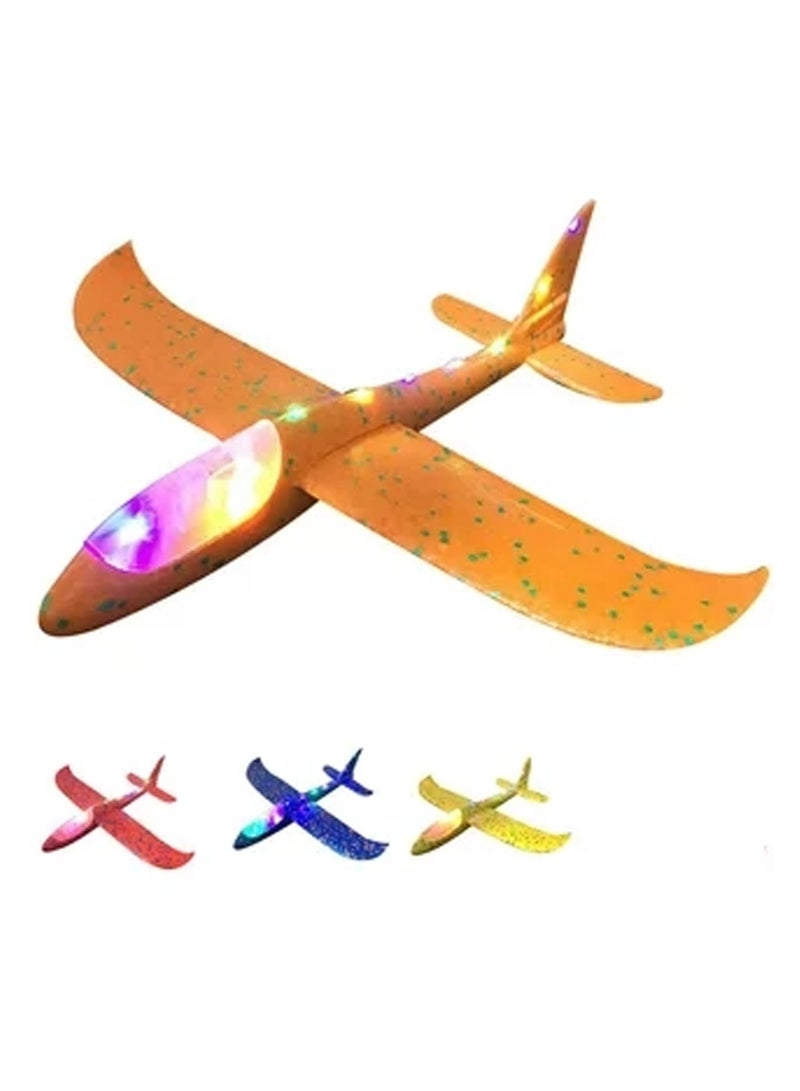 4 Packs of Led Light Hand Throw Flying Glider Plane