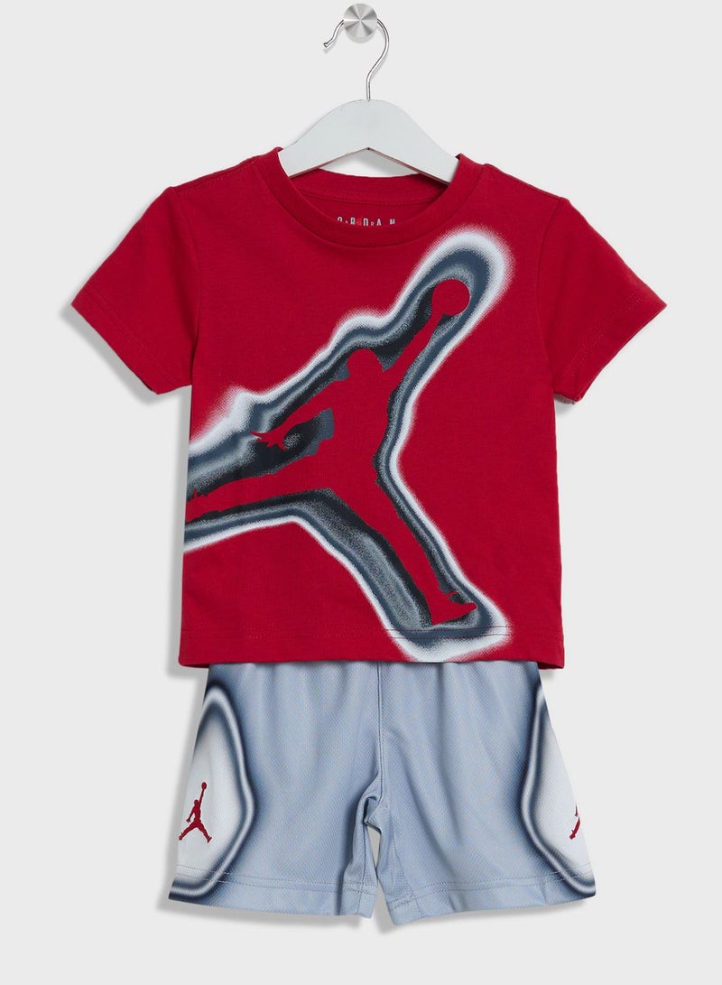 Infants Air Jordan Heatmap Shorts Set