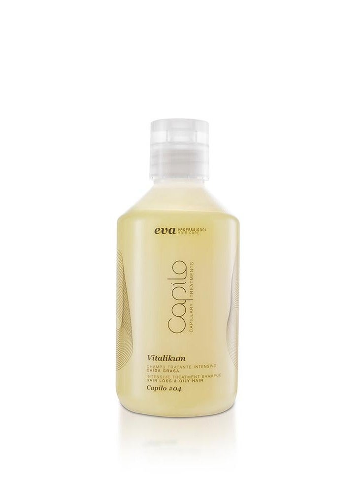 Eva Capilo Vitalikum Shampoo #04 Hairloss/Oily Hair, Strengthens hair and reduces hair loss - 300ml