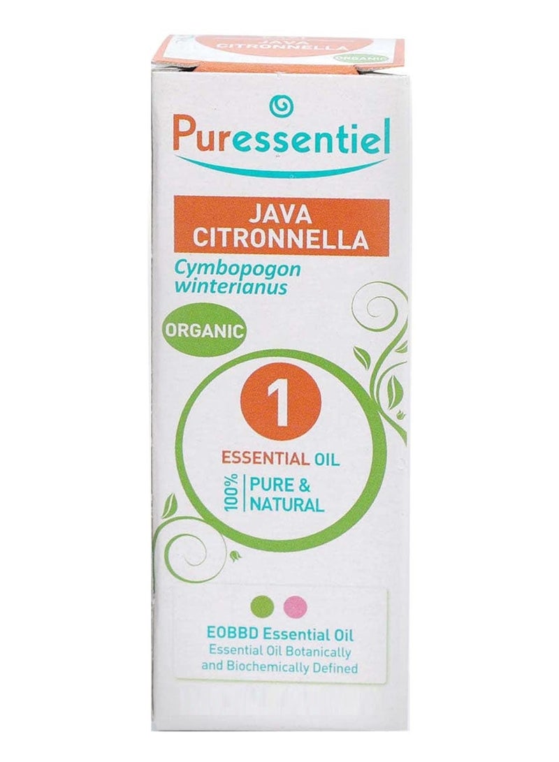 Organic Java Citronella Essential Oil Clear 10 ML