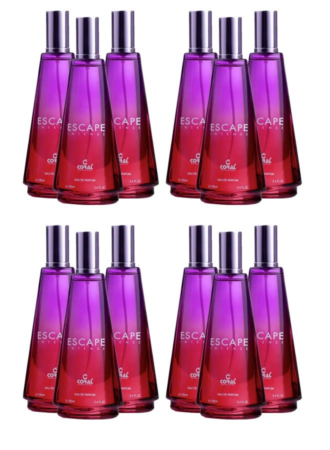 ESCAPE INTENSE for Women EDP 100ml - 12 Pieces.