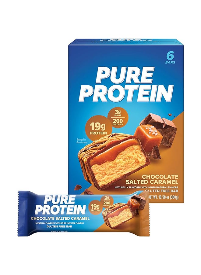 Bar Chocolate Salted Caramel 19G Protein 3G Sugar 200 Calories Gluten Free Pack Of 6 300G