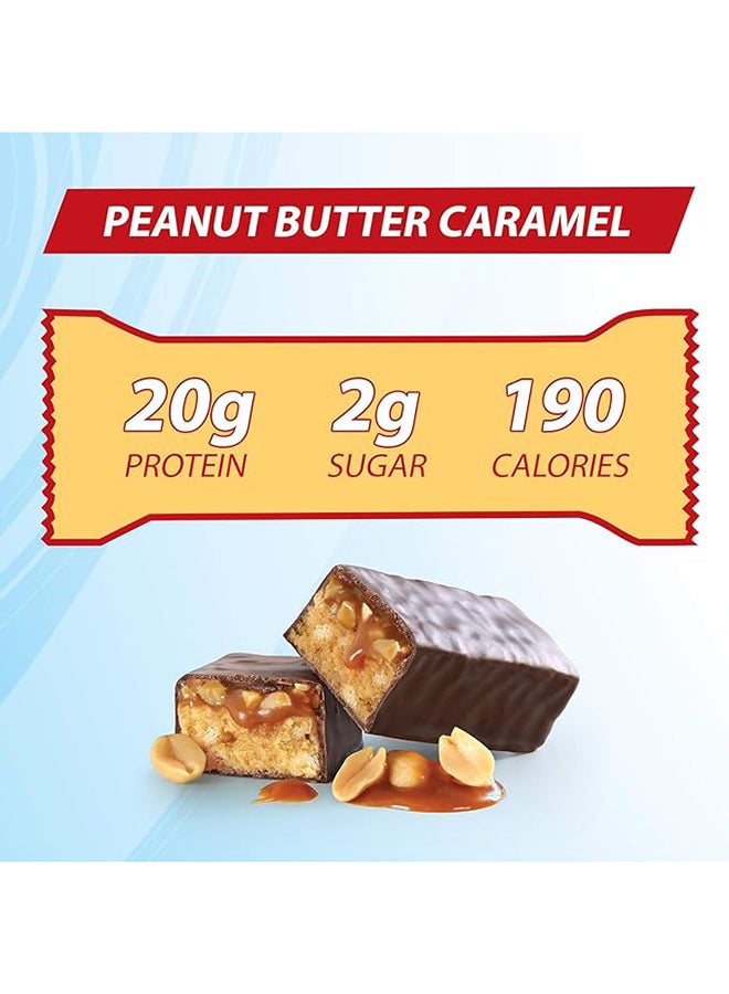 Bar Chocolate Peanut Caramel 20G Protein 2G Sugar 190 Calories Gluten Free Pack Of 6 300G