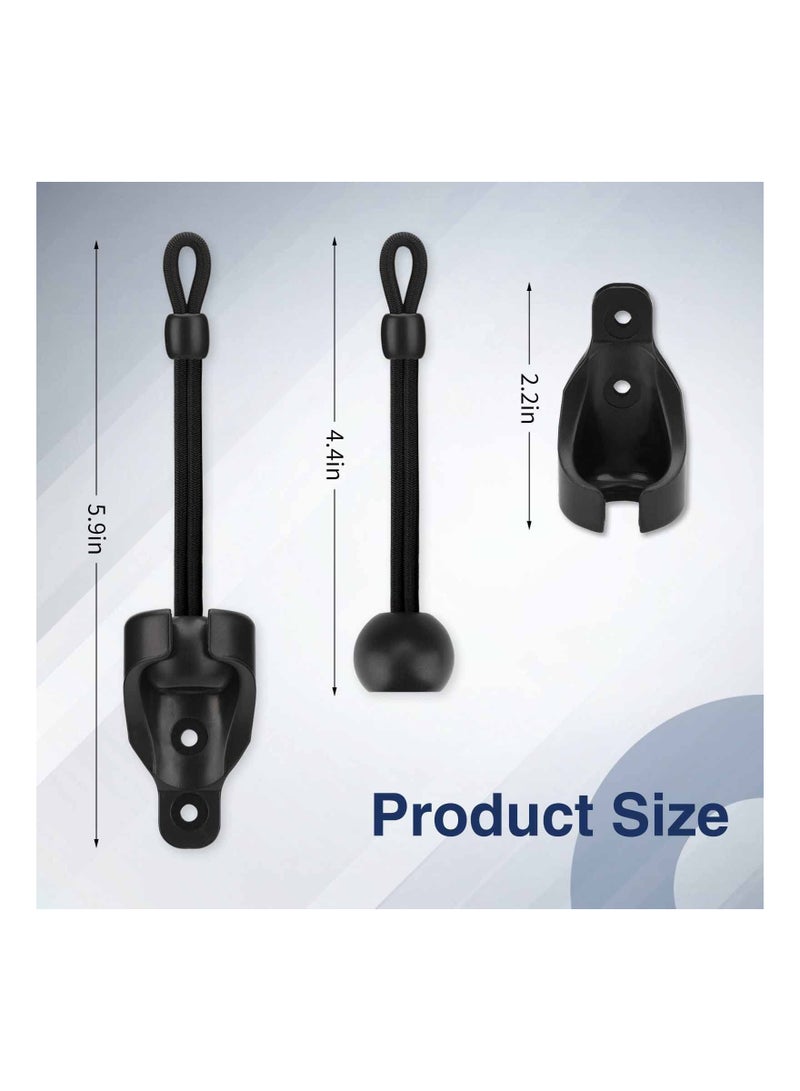 Outdoor Roller Shade Parts, Sun Shade Raeplacement Parts Black Tie Downs Set Shade Tie Downs Universal Sun Shade PartsCompatible with Coolaroo Exterior Roller Shade,Outdoor Blinds(Black,2 Set)