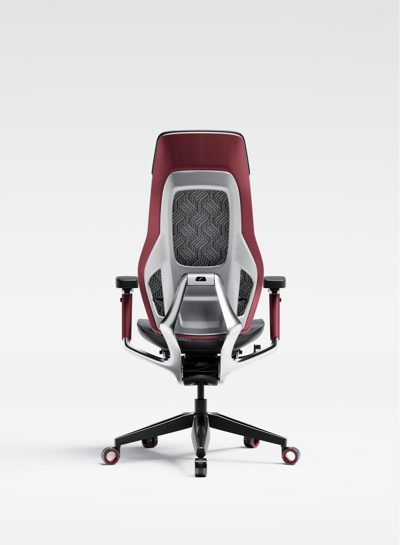 AFTERWORK GX Super Ergonomic Gaming Chair - Genuine Leather, Adjustable Lumbar Support, 5D Paddle Arms, Seat Pan & Backrest Tilt Adjustments