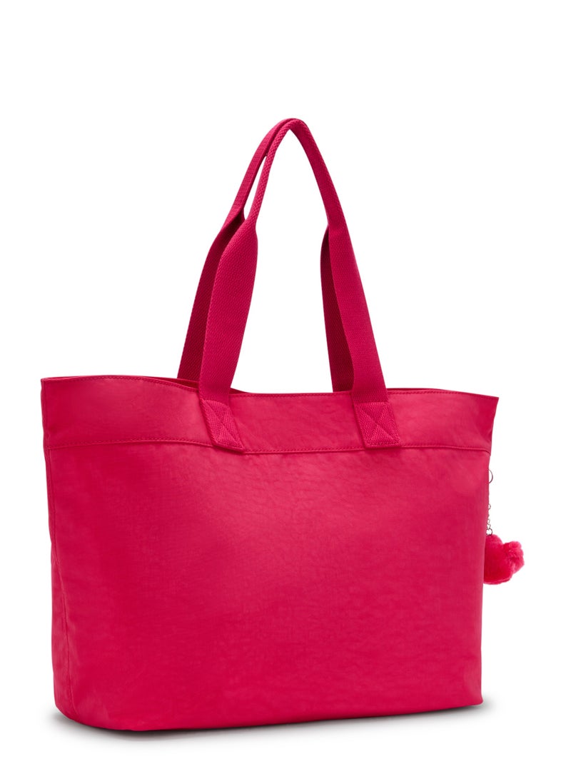 KIPLING - Colissa-Large Tote with Laptop Compartment - Confetti Pink