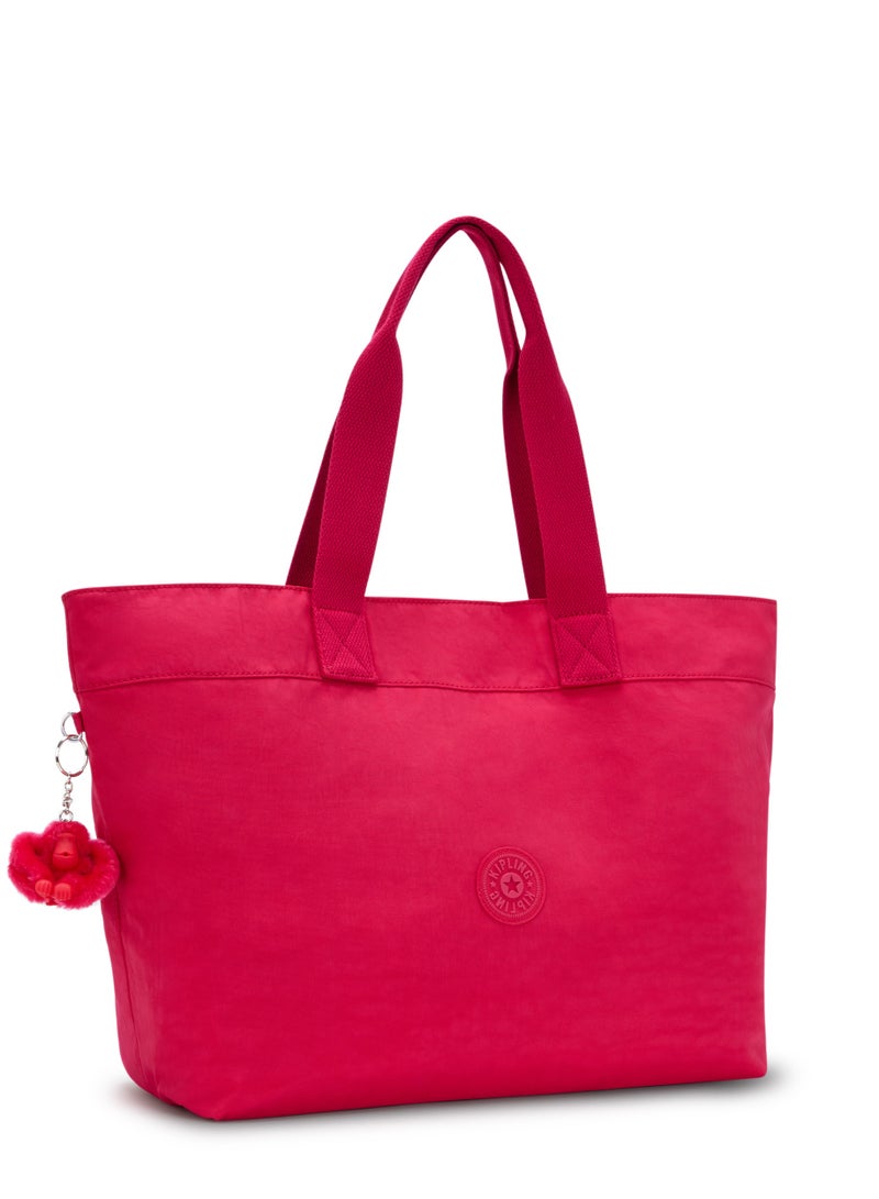 KIPLING - Colissa-Large Tote with Laptop Compartment - Confetti Pink