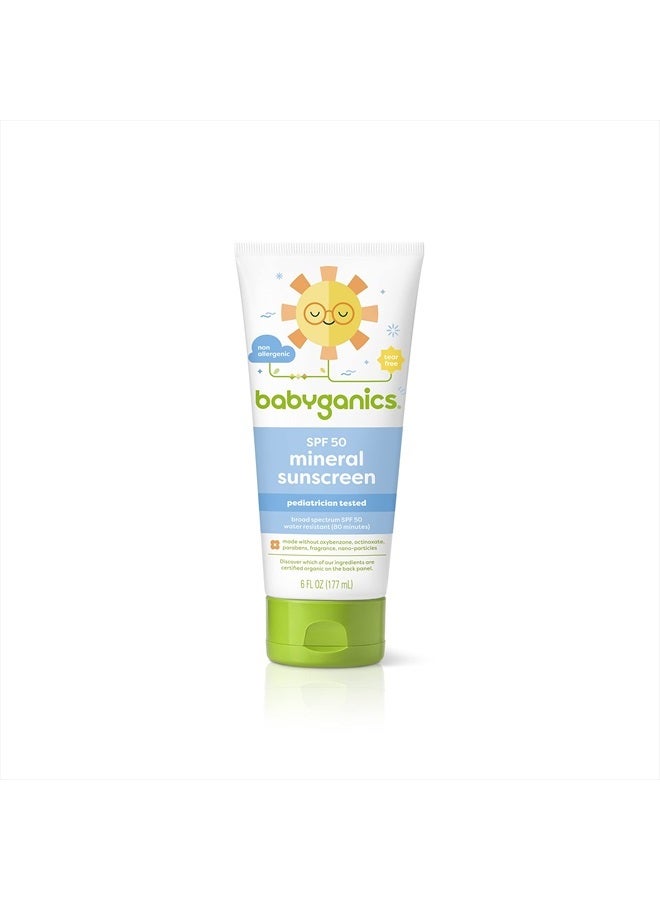 Sunscreen Lotion 50 SPF, 6oz, Packaging May Vary