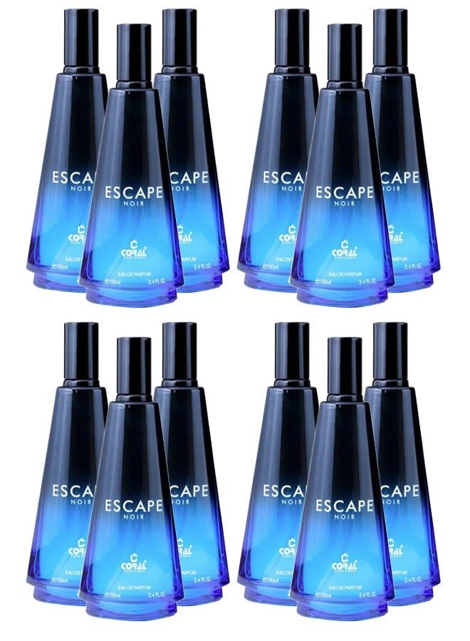 ESCAPE NOIR for Men EDP 100ml - 12 Pieces