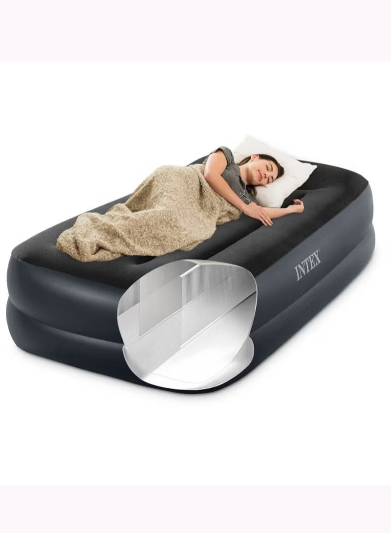 TWIN PILLOW REST RAISED AIRBED WITH FIBER-TECH BIP 99x42cmX1.91m