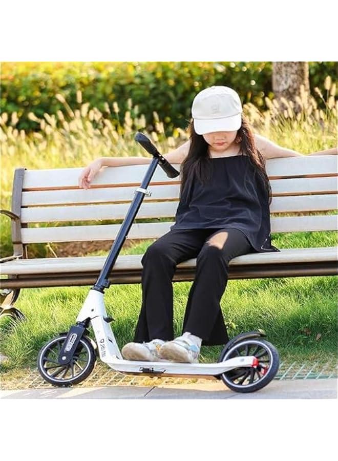 Scooter for Kids Teens Age 8-15,2 Wheel Kids Scooter with 3 Height Adjustable Handle,Foldable Kick Scooter,Lean to Steer,Non-Slip Deck,Lightweight, 220lbs/100KG Max Load