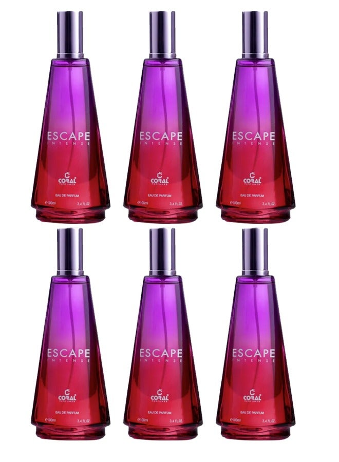 ESCAPE INTENSE for Women EDP 100ml - 6 Pieces