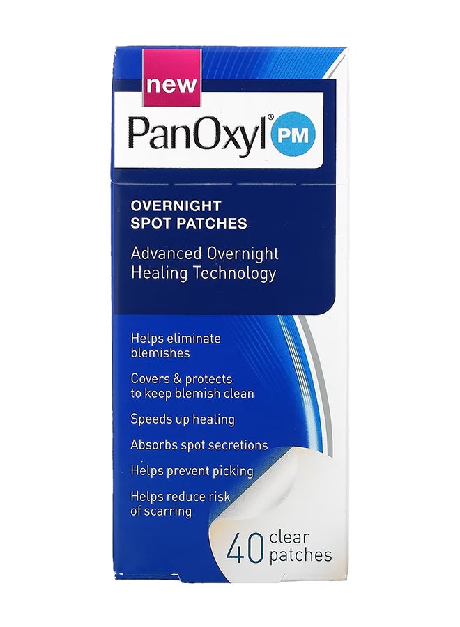 PanOxyl Overnight Spot Patches 40 Clear Patches