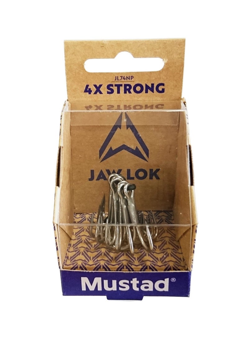 Mustad Jaw Lok In-Line Treble Hook - 4X Strong