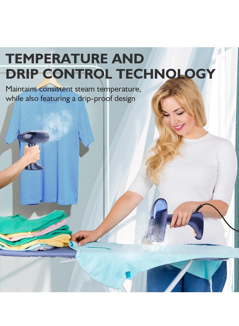 Steam for Clothes, 1500W Foldable Garment Steam - 10s Fast Heat-up, Portable Handheld Clothing Steam - 138ml Water Tank