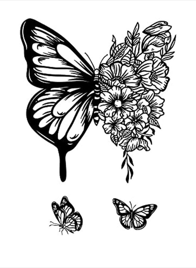 Tattoo Tech, Long Lasting Temporary Tattoos, Last 1-2 Weeks, Waterproof, Semi Permanent Tattoo, Realistic look, No Adhesive, No reflection (JDV Sunshine)