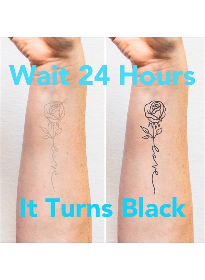 Tattoo Tech, Long Lasting Temporary Tattoos, Last 1-2 Weeks, Waterproof, Semi Permanent Tattoo, Realistic look, No Adhesive, No reflection (JDV Sunshine)