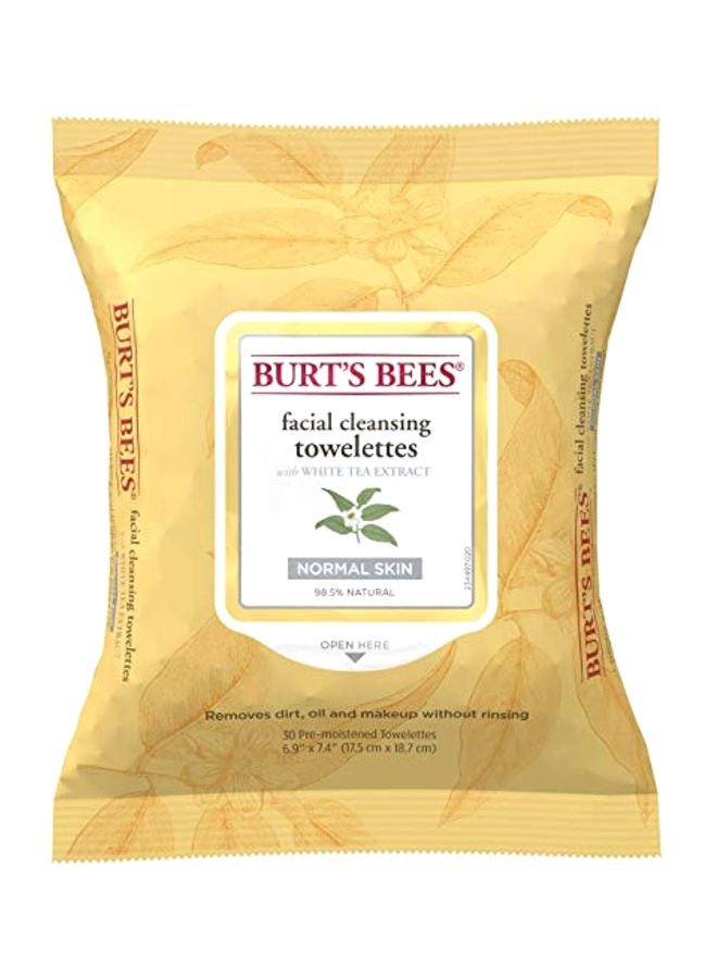 Facial Cleansing Towelettes With White Tea Extract
