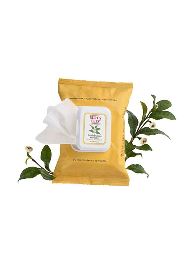 Facial Cleansing Towelettes With White Tea Extract