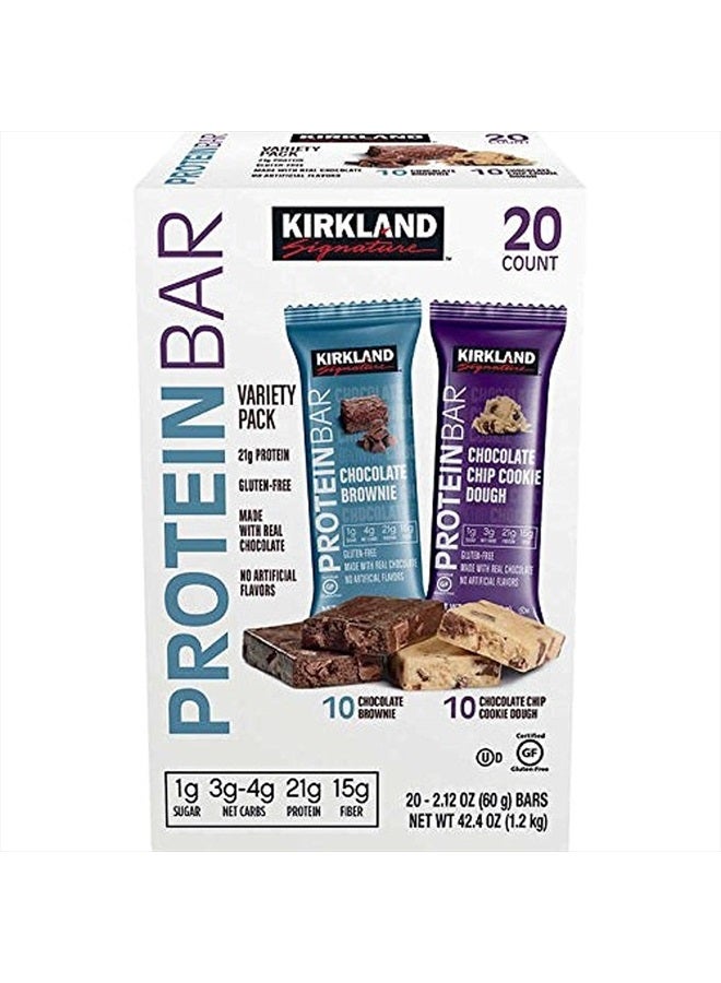 Protein bar energy variety pack, 20 Count