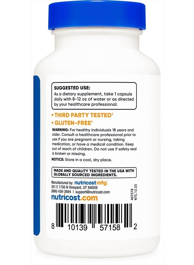 N-Acetyl L-Tyrosine (NALT) 350mg, 120 Capsules - Gluten Free, Non-GMO